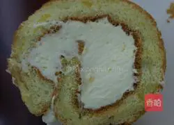 Mango Cream Cake Roll Recipe Illustration 8