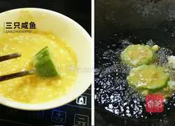 Illustration of how to make mashed potatoes stuffed with bitter melon 10