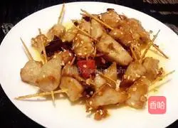 (Afternoon tea) Illustration of how to make fragrant toothpick meat 19