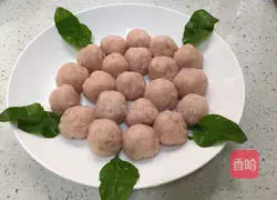 Illustration of how to dip fish balls in tomato sauce 10