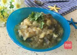 Illustration of how to mix eggplant and mashed potatoes 8