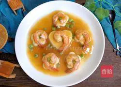 Illustration of how to make shrimp and tofu 11