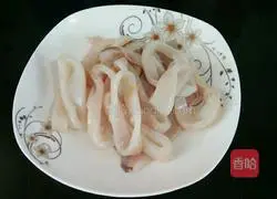 Illustration of how to make fried squid 2