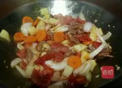 Illustration of how to make borscht 9