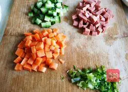 Illustration of how to make pine nuts and corn 2