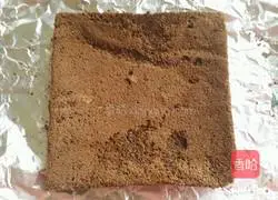 Illustration of how to make white and black yogurt mousse 6