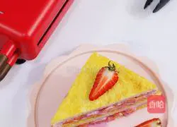 Afternoon Tea#Papaya Yoghurt Popped Sandwich#Recipe Illustration 13