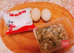 Illustration of how to make clam omelette 1