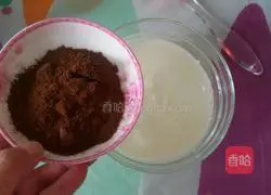 Illustration of how to make cocoa mousse 5