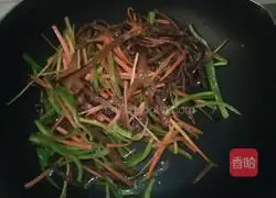 Fish-flavored pork Illustration of how to make silk 5