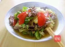 Illustration of how to make scallion-flavored beef 9