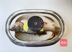 Illustration of steamed sea bass 8