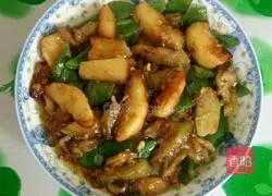 Illustration of how to make three fresh vegetables with less oil 6