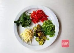 Illustration of how to make Thai-style cold scallops 2