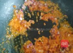 Illustration of how to make simple meat floss pasta 5