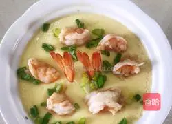 Illustration of how to make shrimp and egg custard 10