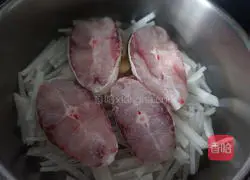 Illustration of how to make fish stew with shredded radish 4