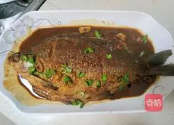 Braised bream Illustration of how to cook fish 6