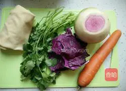 Illustration of how to make colorful vegetables 1