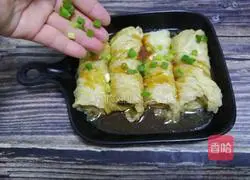 Illustration of how to make steamed cabbage rolls 14