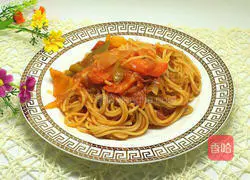 Illustration of how to make fried pasta 16