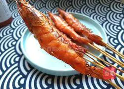 Illustration of grilled prawns 6