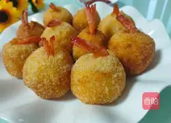 Illustration of how to make anchovy shrimp balls 14 