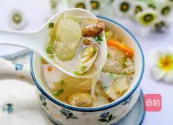 Winter Melon Clam Soup Recipe Illustration 10