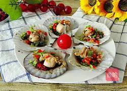 Illustration of how to make vermicelli scallops 8