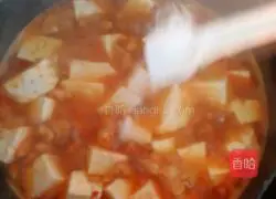 Illustration of how to make minced pork, shrimp and tofu 9