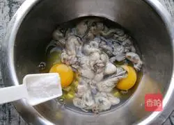 Illustration of how to make scrambled eggs with oysters 4