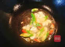 Illustration of how to make fried meat with white mushrooms 6