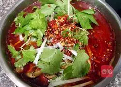 Illustration of the men's version of boiled fish 13