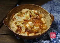 Illustration of how to make cabbage and tofu stewed vermicelli 9