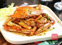 Illustration of how to make swimming crab fried rice cake 10