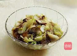 Illustration of how to make cabbage and pork stewed vermicelli 7