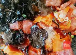 Illustration of how to make fried snow peas with bacon 11