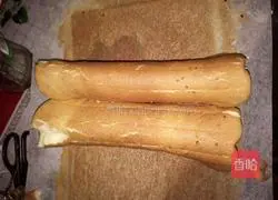 Sesame Cream Cake Roll Recipe Illustration 15