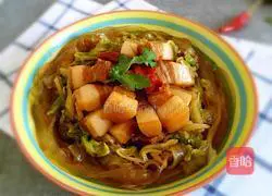 Illustration of braised pork and cabbage vermicelli 13