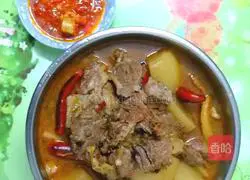 Illustration of how to make radish stewed beef brisket 8