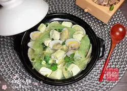 Clam and wakame vermicelli stew recipe illustration 15