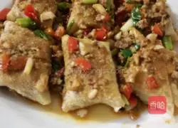 Illustration of how to make golden-wrapped twice-cooked pork 10