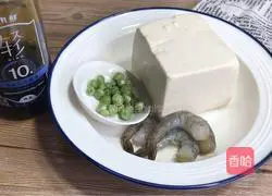 Illustration of how to make shrimp and tofu 1