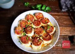 Dried tofu and steamed sausages Illustration of practice 15