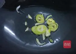 Illustration of how to make mushrooms, rapeseed and dried sea rice 2