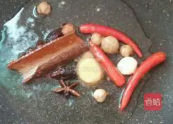 Illustration of making sauce-flavored pig's feet 3