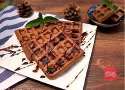 Illustration of how to make cocoa waffles 9