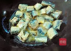 Illustration of how to make pan-fried saury 8