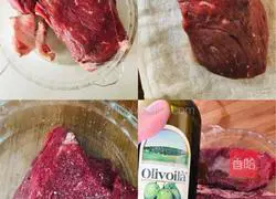 Black pepper sirloin steak with chicken sauce, mashed potatoes and seasonal vegetables Fresh fruit salad recipe 4