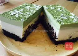 Matcha red bean mousse Illustration of how to do it 10